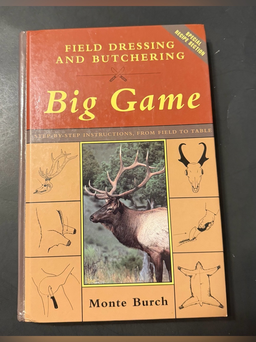 FIELD DRESSING AND BUTCHERING BIG GAME Book By Monte Burch